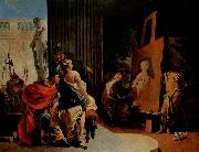Giovanni Battista Tiepolo Alexander der Grobe und Campaspe im Atelier des Apelles USA oil painting artist